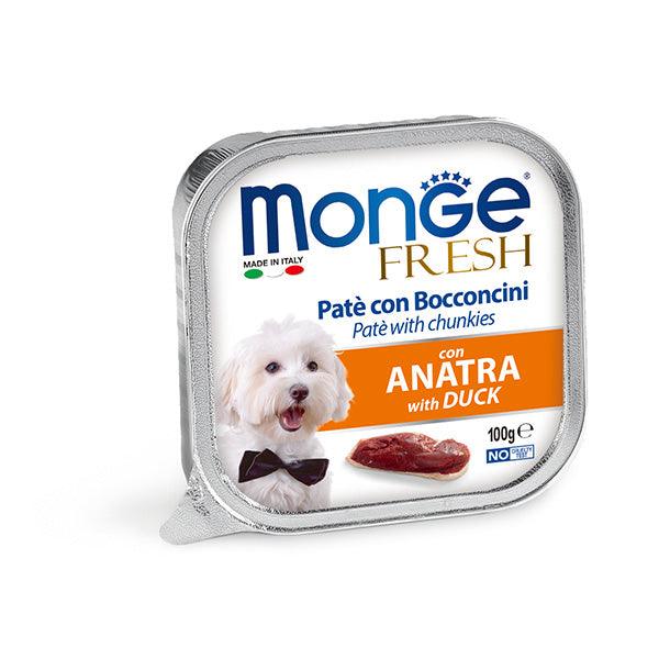 【Monge】鮮肉狗餐盒 - 鴨肉 100g/一條 - Pet Pet Plaza
