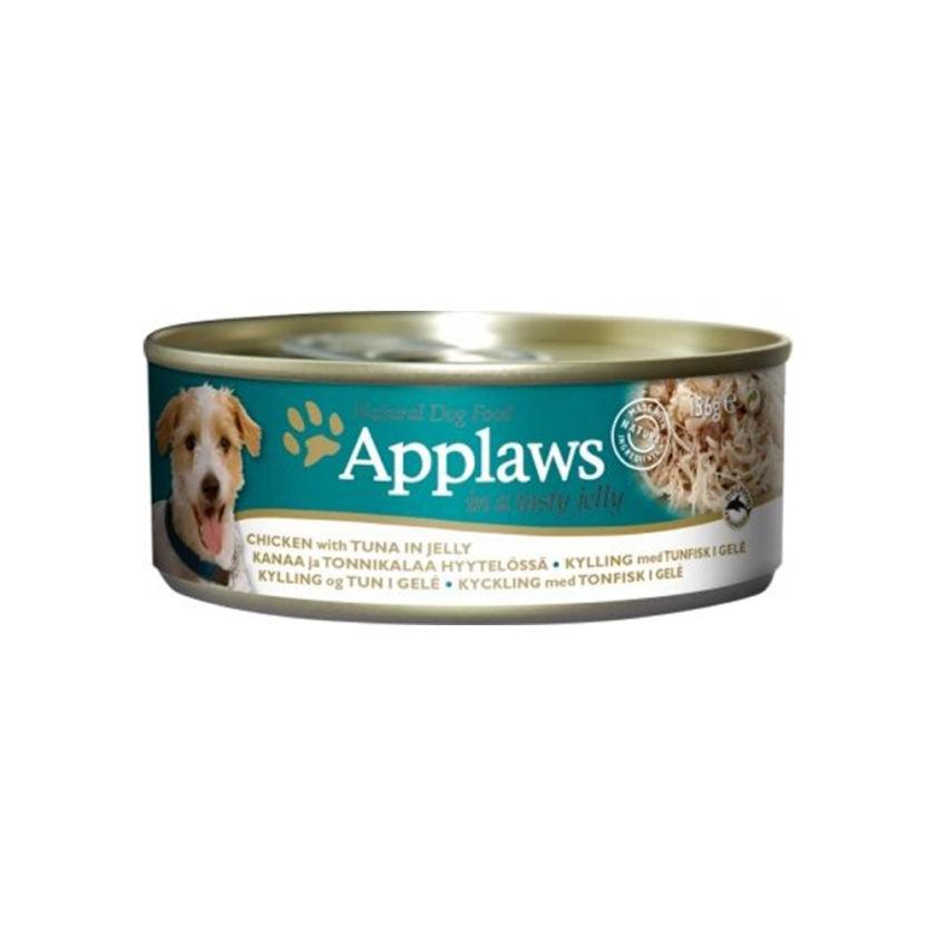 【Applaws】狗啫喱罐頭 – 雞柳, 吞拿魚 (156g / 一箱) - Pet Pet Plaza
