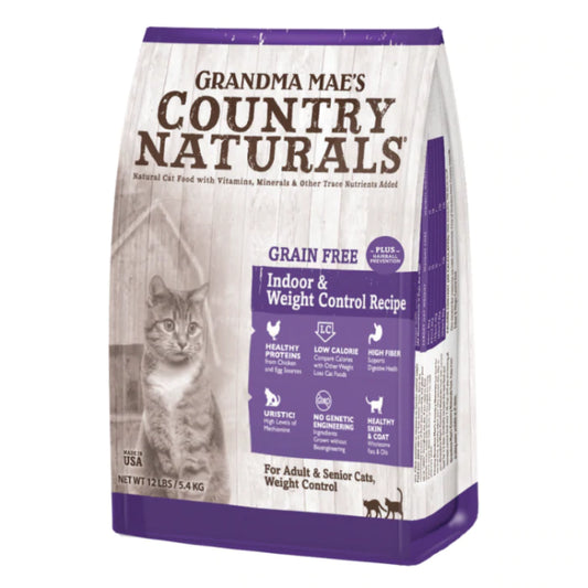 Country Naturals - 無穀物體重控制去毛球室內貓配方 6lbs | 12lbs - Pet Pet Plaza