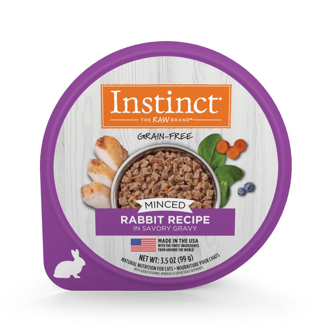 【Instinct】經典無穀物系列 - 兔肉 | 免治杯杯主糧  3.5oz - Pet Pet Plaza