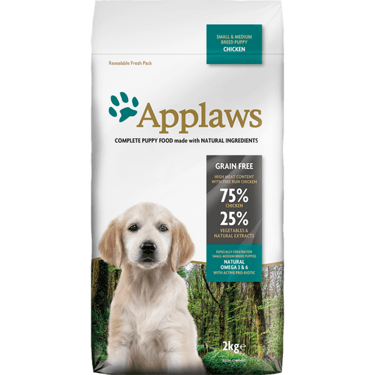 【Applaws】幼犬無穀物狗糧 – 雞肉配方 - 2kg - Pet Pet Plaza