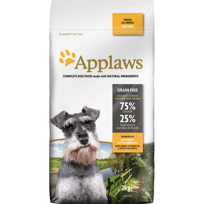 【Applaws】老犬無穀物狗糧 - 雞肉配方 2kg - Pet Pet Plaza