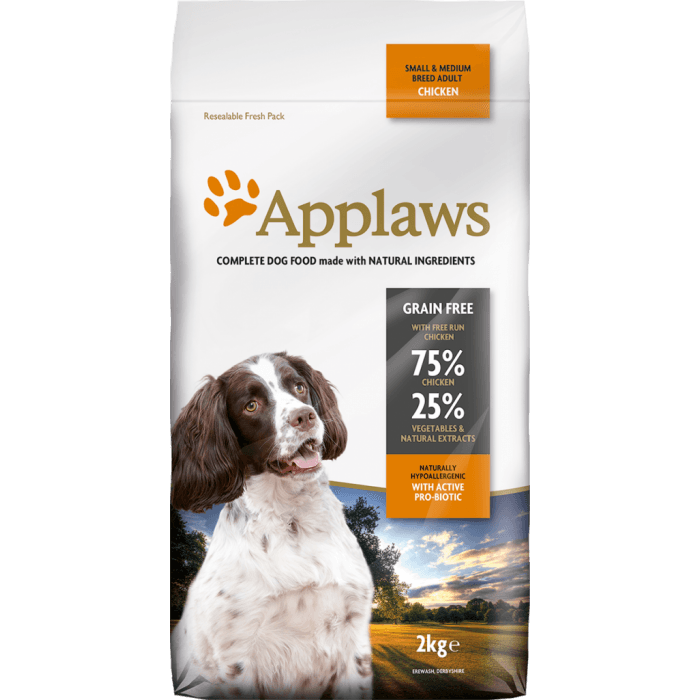 【Applaws】成犬無穀物狗糧 - 雞肉配方 - 2kg - Pet Pet Plaza