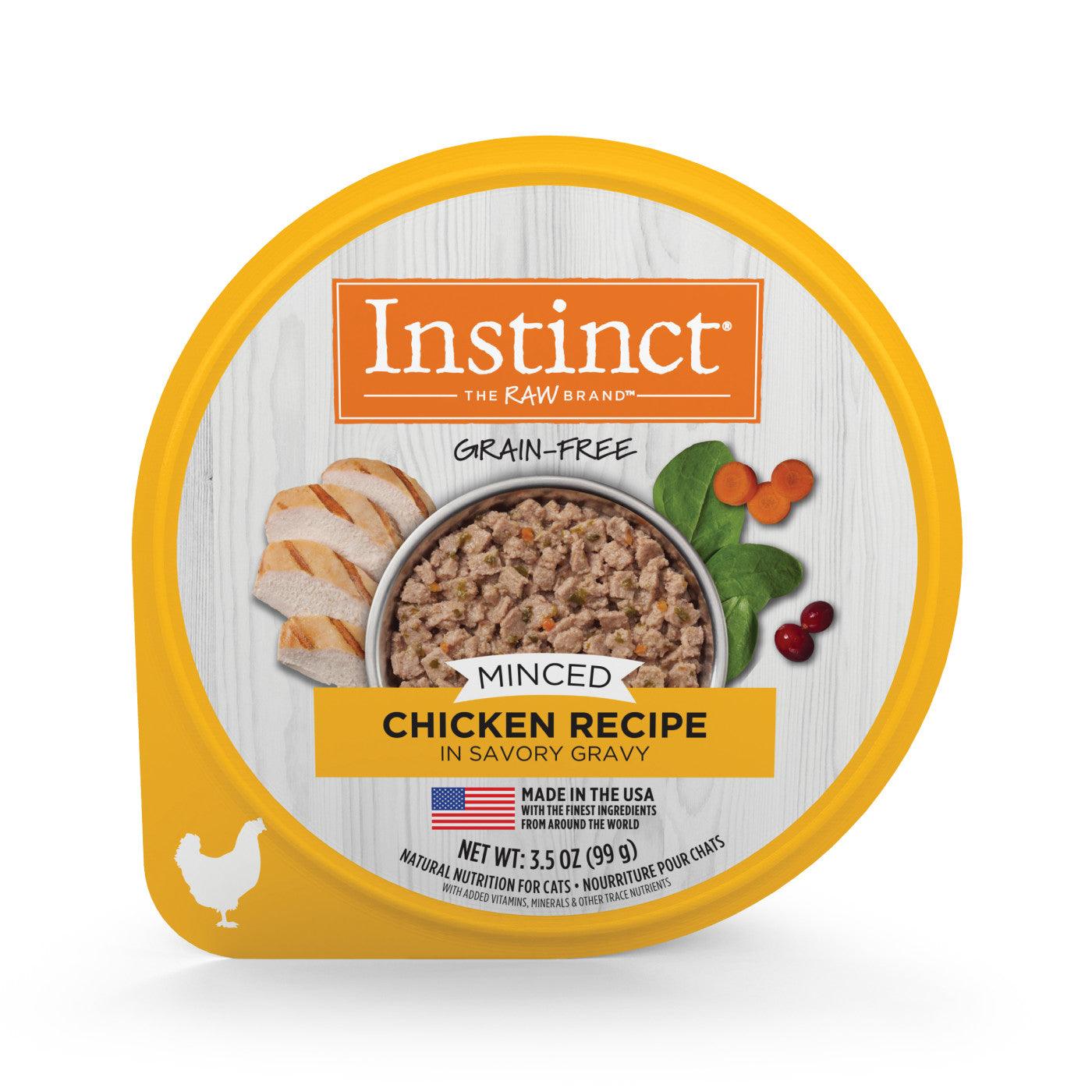 【Instinct】經典無穀物系列 - 雞肉 | 免治杯杯主糧  3.5oz - Pet Pet Plaza