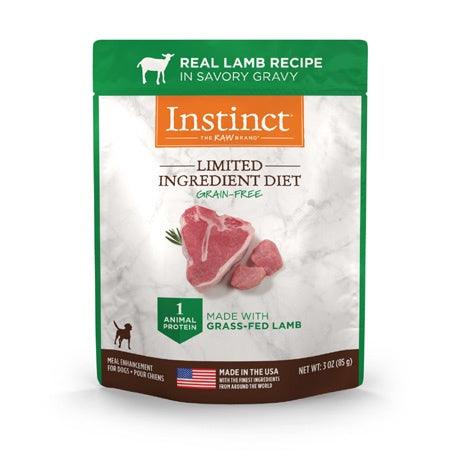 【Instinct】無穀物+單一蛋白系列 - 羊肉 | 鮮包濕糧 (犬用) 24包起 - Pet Pet Plaza