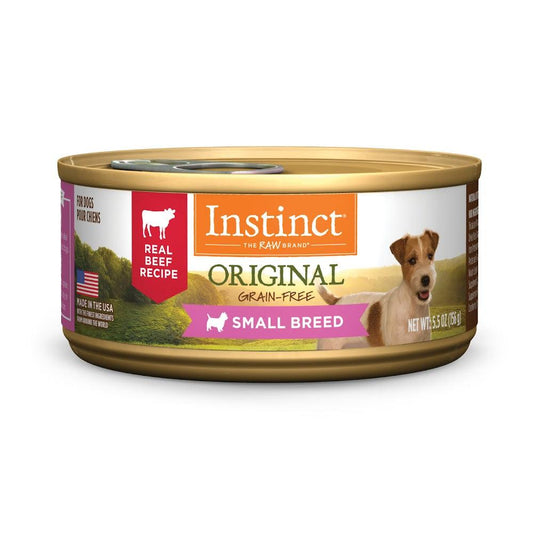 【Instinct】經典無穀物系列 - 牛肉 | 小型犬 主食罐頭 12罐起 - Pet Pet Plaza