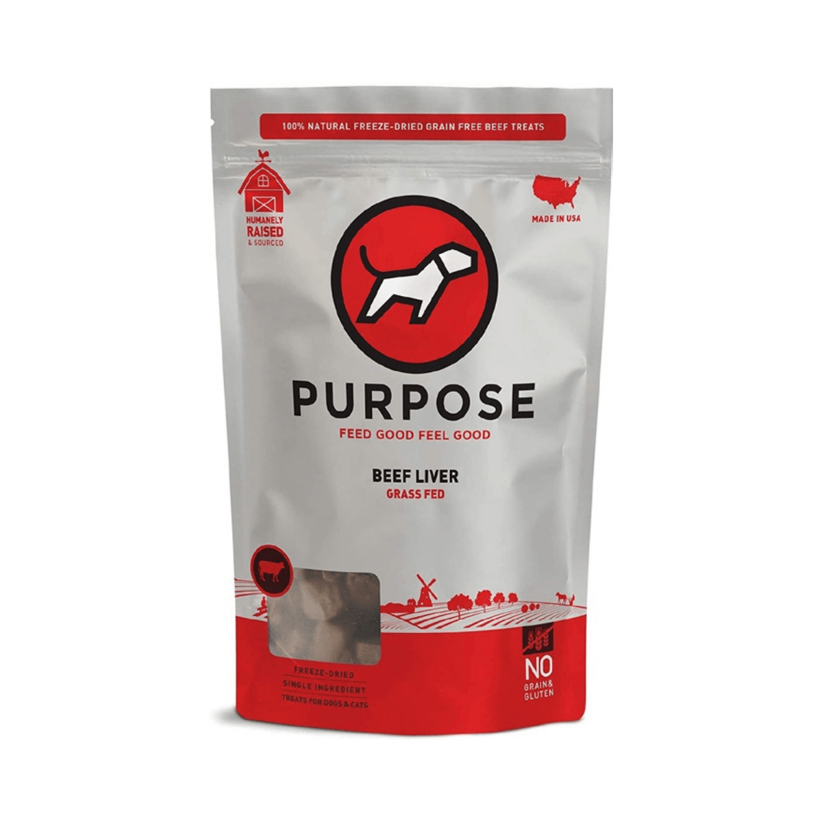 【Purpose】 生肉小食 單一蛋白 - 牛肝 3oz - Pet Pet Plaza