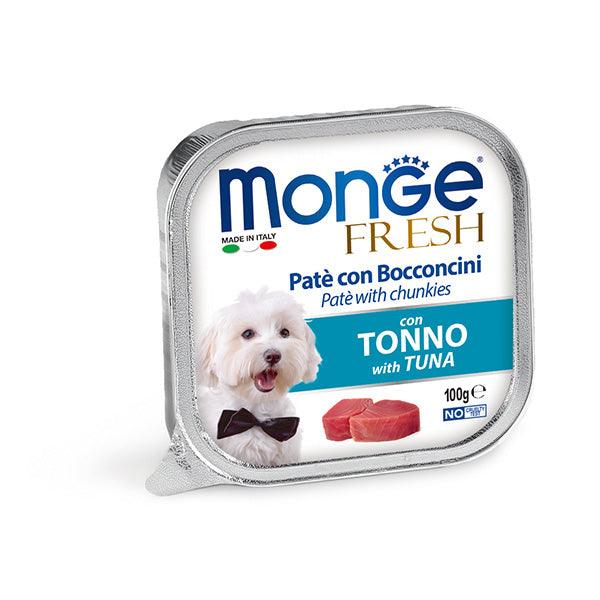 【Monge】鮮肉狗餐盒 - 吞拿魚 100g/一條 - Pet Pet Plaza