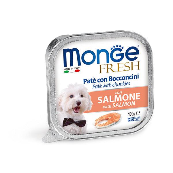 【Monge】鮮肉狗餐盒 - 三文魚 100g/一條 - Pet Pet Plaza