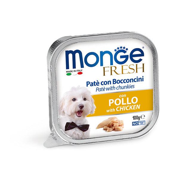 【Monge】鮮肉狗餐盒 - 雞肉 100g/一條 - Pet Pet Plaza
