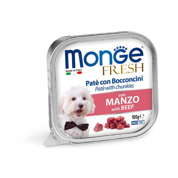 【Monge】鮮肉狗餐盒 - 牛肉 100g/一條 - Pet Pet Plaza