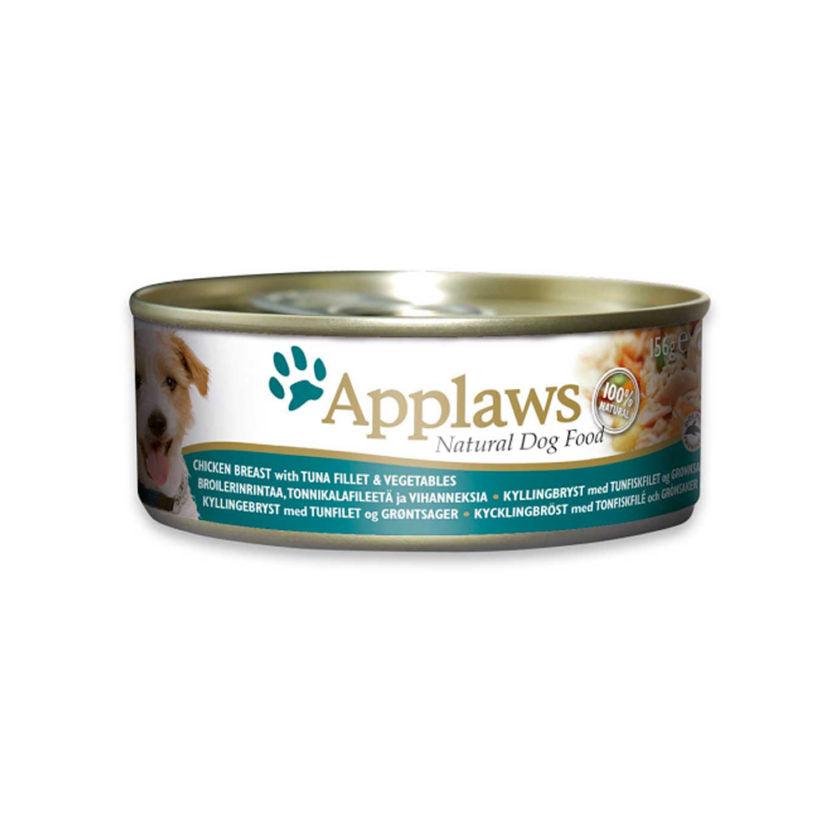【Applaws】狗肉絲湯罐 – 雞柳, 吞拿魚, 蔬菜 (156g /一箱) - Pet Pet Plaza
