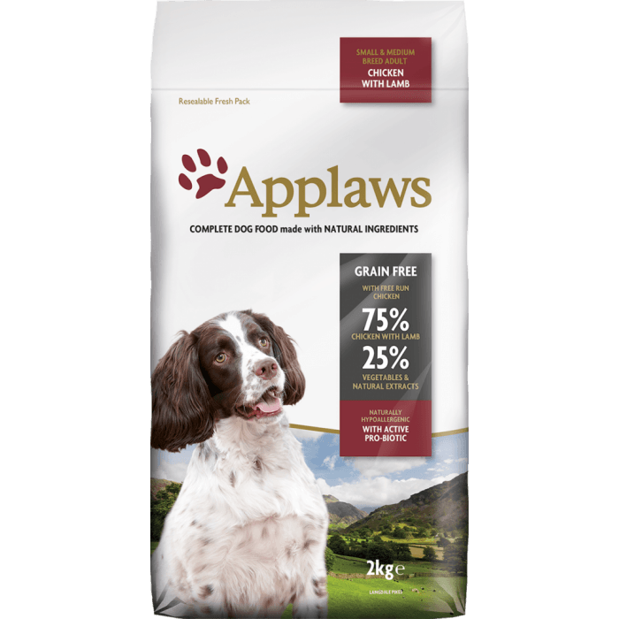 【Applaws】成犬無穀物狗糧 - 雞肉羊肉配方 2kg - Pet Pet Plaza