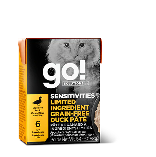 Go! Solutions™  低敏美毛系列 鴨肉 - 貓糧配方 182g - Pet Pet Plaza