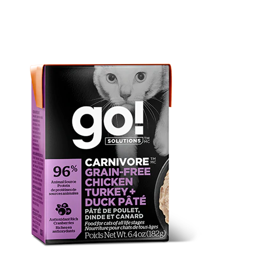 Go! Solutions™  活力營養系列無穀物 - 雞肉+火雞+鴨肉 - 貓糧配方 182g - Pet Pet Plaza
