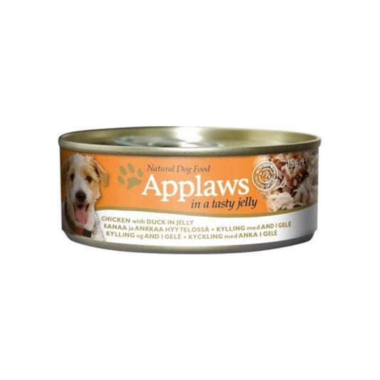 【Applaws】狗啫喱罐頭 – 雞柳, 鴨肉  (156g / 一箱) - Pet Pet Plaza