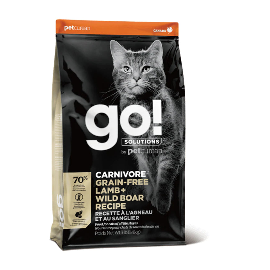 Go! Solutions™ 活力營養無穀物系列 羊肉+豬肉 - 貓糧配方 - Pet Pet Plaza